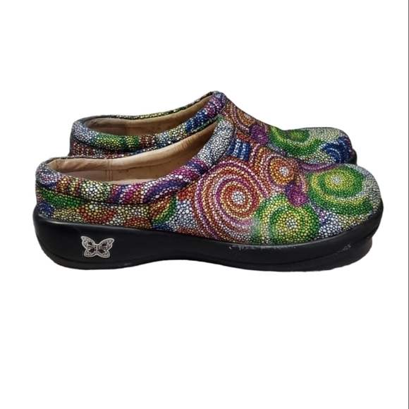 Alegria Women Raimbow SpiralKAY-387 Multicolor Clogs Mary Jane shoes sz 37/7-7.5 - Picture 1 of 13
